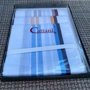 Lovely Cattani Classic Striped Handkerchiefs
